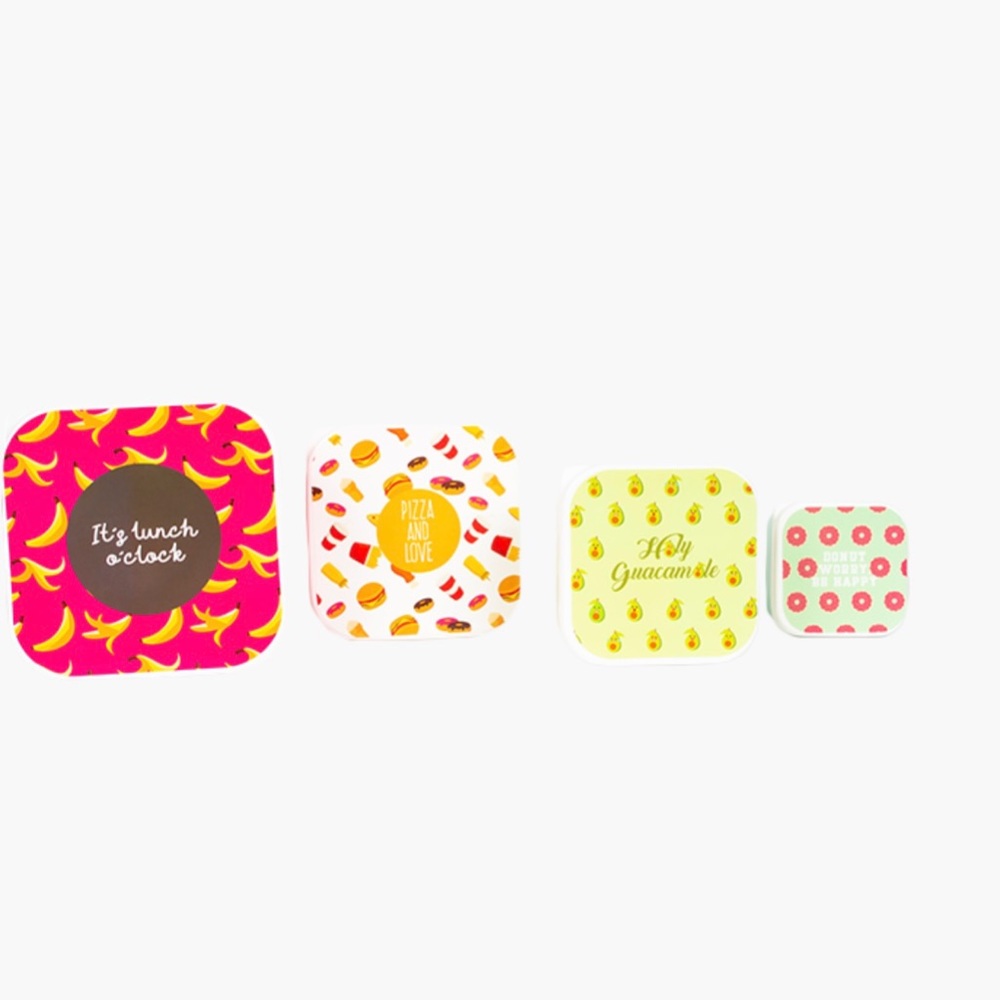 It’s Lunch O’clock Seal Container 4 Piece Set.